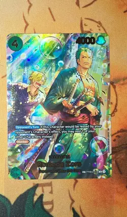 ONE PIECE TCG Roronoa Zoro PRB02-006 (SP) R - The Azure Sea's Seven - Image 1