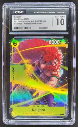 2025 ONE PIECE CCG KALGARA ALT ART OP08-099 CGC 10 C PT - Image 1