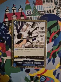 One Piece Three Thousand Worlds Judge Vol. 2 OP03-057 English Zoro Stamped NM - Image 1