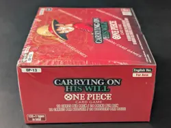 Auction #2 One Piece TCG OP-13 Carrying On His Will Booster Box SEALED - Image 4