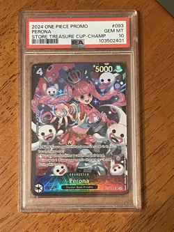 2024 ONE PIECE PROMOS STORE TREASURE CUP-CHAMPION #093 PERONA PSA 10 - Image 4