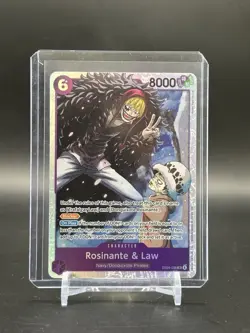 Rosinante & Law EB04-038 SR - THE AZURE SEA'S SEVEN ENGLISH OP14 - One Piece TCG - Image 1