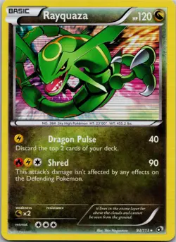 Rayquaza - Legendary Treasures 93/113 - Holo Rare - NM Pokemon TCG - Image 1