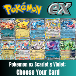Pokemon ex Choose Your Card! Double Rare SV English Near Mint Huge Selection - Image 1