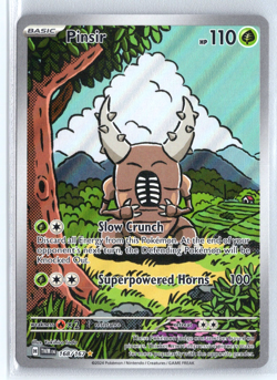 Pinsir 168/167 Pokemon Scarlet & Violet Twilight Masquerade Illustration Rare - Image 1