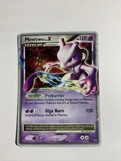 Pokemon TCG Mewtwo LV.X DP28 Diamond Pearl Black Star Promo Holo Rare - Image 1