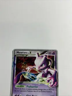 Pokemon TCG Mewtwo LV.X DP28 Diamond Pearl Black Star Promo Holo Rare - Image 3