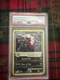 2008 POKEMON DIAMOND & PEARL BLACK STAR PROMO #DP24 DARKRAI-HOLO PSA 3 - Image 1