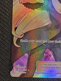 Cynthia 148/156 Full Art Pokemon TCG Ultra Prism Near Mint - Image 5