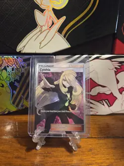 Pokemon TCG Cynthia Full Art Ultra Prism Trainer Card 148/156 Rare Holo CLEAN! - Image 1