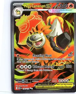 Mega Camerupt ex - Ultra Rare ME01: Mega Evolution 156/132 NM Pokemon - Image 1