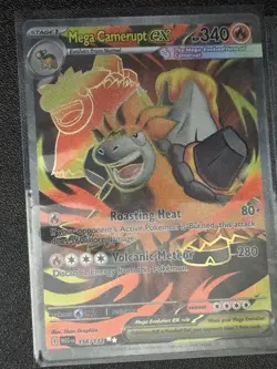 Mega Camerupt ex 156/132 Ultra Rare Mega Evolution Pokemon NM - Image 2