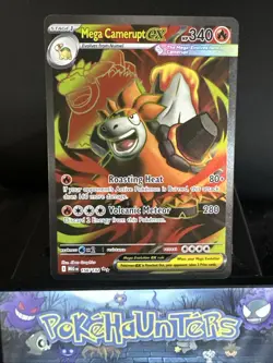 Pokemon Card Mega Camerupt EX 156/132 Ultra Rare Mega Evolution Base Set NM - Image 1
