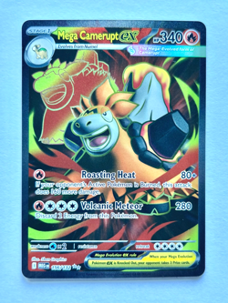Mega Camerupt ex 156/132 Ultra Rare Holo Pokemon card Mega Evolution NM - Image 1