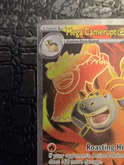 Pokemon Mega Camerupt ex 156/132 Me01: Mega Evolution Holo Ultra Rare TCG NM+ - Image 5