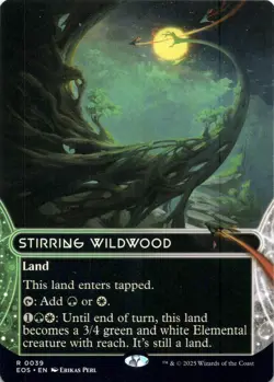 Stirring Wildwood (39) (Borderless) Edge of Eternities: Stellar Sights Magic MTG - Image 1