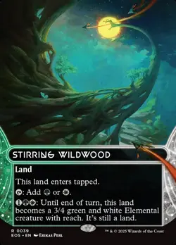 MTG Stirring Wildwood (39/180) Edge of Eternities Stellar Sights LP - Image 1