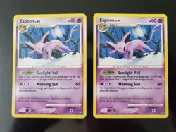 x2 Espeon 18/100 Pokemon TCG Diamond Pearl Majestic Dawn Rare Card LP-NM - Image 1
