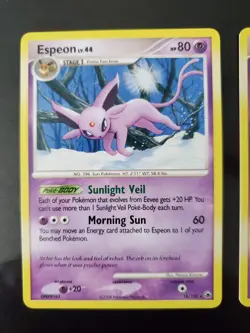x2 Espeon 18/100 Pokemon TCG Diamond Pearl Majestic Dawn Rare Card LP-NM - Image 2