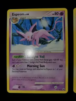 x2 Espeon 18/100 Pokemon TCG Diamond Pearl Majestic Dawn Rare Card LP-NM - Image 3