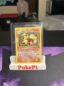 Pokemon TCG Blaine's Arcanine Gym Challenge 1st Edition Holo Card 1/132 Vintage - Image 1
