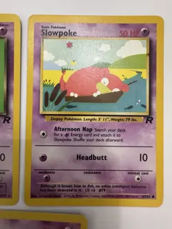 Pokemon TCG Vintage Team Rocket Dark Slowbro and Double Slowpoke Cards - Image 4
