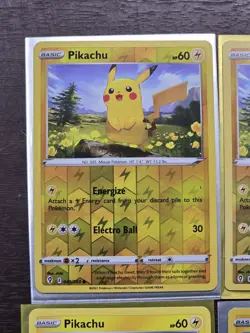 Pokemon Cards Lot (Pikachu Confetti Holo + 2 Evolution Skies Rev + Halloween) - Image 4