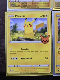 Pokemon Cards Lot (Pikachu Confetti Holo + 2 Evolution Skies Rev + Halloween) - Image 5