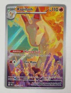 Rapidash 189/182 Destined Rivals Full Art Holo Rare Pokemon Card NM - Image 1