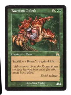 Ravenous Baloth Onslaught Magic The Gathering MTG Card LP - Image 1