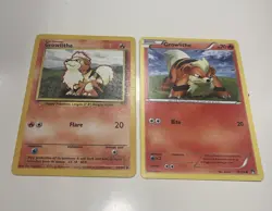 Pokemon TCG Growlithe Base Set Unlimited Uncommon Card 28/102 Regular - Image 1
