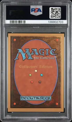 1993 MTG COLLECTOR'S ED MOX SAPPHIRE PSA 8 - Image 2