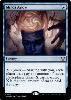 MTG Minds Aglow Normal NM Commander Masters Magic 105 - Image 1