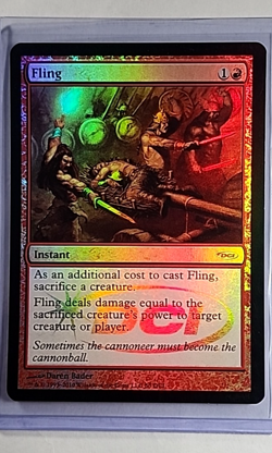 2010 MTG Magic the Gathering WPN Gateway DCI Promo Foil #50 Fling LP - Image 1
