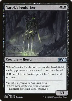 YAROK'S FENLURKER x4 mtg NM M20 Magic Core Set 2020 4 Unc - Image 1