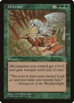 Overrun Tempest Uncommon LP Magic: The Gathering 243 Normal - Image 1
