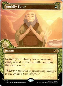 Worldly Tutor (Showcase) 314 Avatar: The Last Airbender: Eternal-Legal NM MTG - Image 1