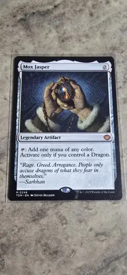 Mox Jasper Tarkir: Dragonstorm Regular Legendary Artifact Mythic MTG NM - Image 1
