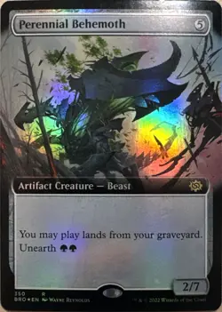 Perennial Behemoth (Extended Art) Holo R The Brothers' War 350 NM - Image 1