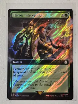 MTG Heroic Intervention (Extended Art) (Surge Foil) R 999 UB: Fallout - Image 1
