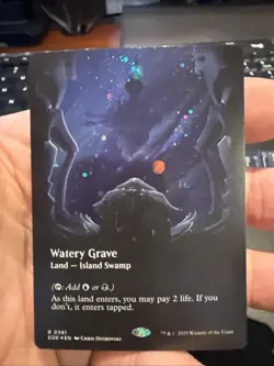 Watery Grave (Borderless) (Galaxy Foil) Edge of Eternities Foil 381 NM - Image 1