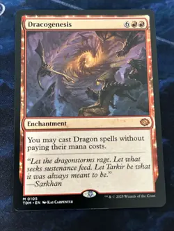 Dracogenesis Tarkir: Dragonstorm Regular NM-M Unplayed Magic The Gathering 0105 - Image 1