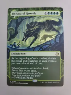 MTG Unnatural Growth Wilds of Eldraine: Enchanting Tales Regular Rare - Image 1