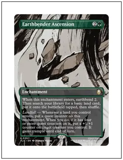 1x Earthbender Ascension, Borderless Art, Magic the Gathering MTG NM - Image 1