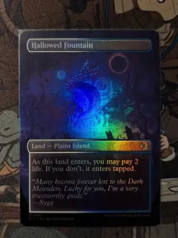 MTG Lorwyn Eclipsed - Hallowed Fountain (Borderless) [FOIL] - ECL - NM - Image 2
