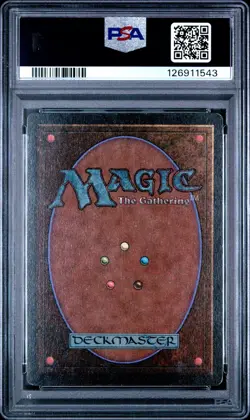 MTG - Island - ALTERNATE 4th Edition Magic Land - Graded PSA 5 - Image 2
