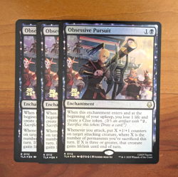 3x Obsessive Pursuit - Prerelease Foil Promo - Avatar TLA MTG - Image 1