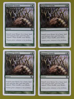 Rampant Growth x4 8th Eighth Edition 4x Playset Magic the Gathering MTG - Image 1