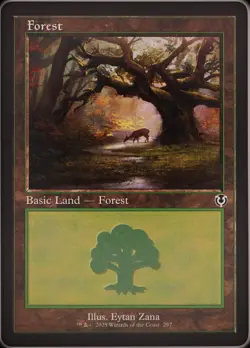 MTG Innistrad Remastered - Forest - Retro Frame - Image 1