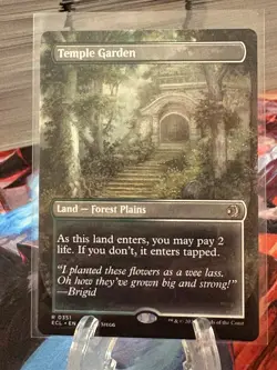 Temple Garden Borderless 351 Lorwyn Eclipsed ECL MTG Regular Rare Unplayed - Image 1